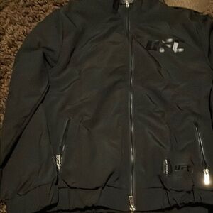 UFC Black Windbreaker Jacket for Versatile Style